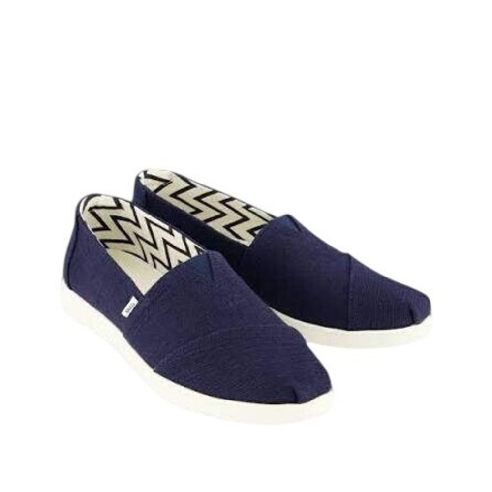 218. The Alpargata Plus Navy Recycled Cotton Canvas Navy Blue Size 9